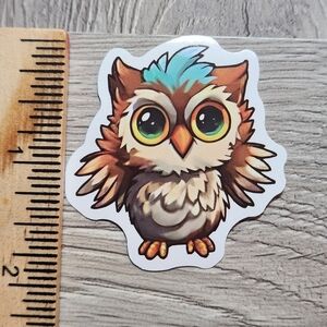 10/$10 Owl Sticker Bird Hoot Owlet Colorful Cartoon
